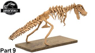 Origami Tyrannosaurus Rex skeleton tutorial (Issei Yoshino) part 9 折り紙 ティラノサウルス Jurassic World