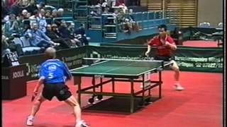 Tischtennis  Bundesliga: Peter Nilsson vs Wang Yansheng Apr 2000