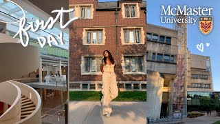 UNI DIARIES | FIRST DAY OF CLASSES & studying on campus ✩ McMaster University