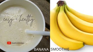 How to make Banana Smoothie || Banana Milkshake || Susu Pisang