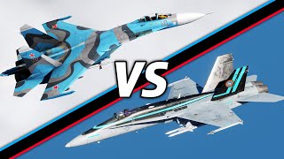 If Maverick Went Up Against A Flanker (SU-27 Flanker VS F-18 Hornet) | DCS World |