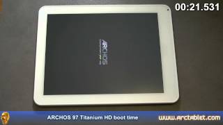 ARCHOS 97 Titanium HD boot time