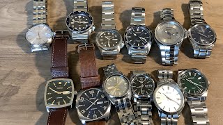 My Seiko collection as of 06/14/2023