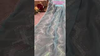 New Chiffon Georgette saree Collection #saree #fashion #trend #new #viralvideo #shorts #short