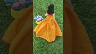 #diy -Doll Dress✨Ye Raate Ye Mosam #trending #art #viral #craft #shorts #youtubeshorts