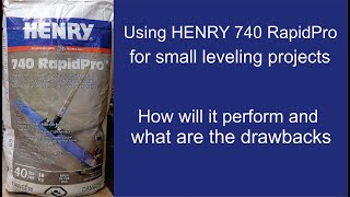 Using HENRY 740 RapidPro leveling mix