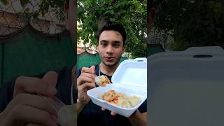 Trying momos for the first time in my life 🤤 #shorts #food #viral