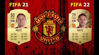 FIFA 22 | Manchester United Players OFFICIAL Rating | Feat Ronaldo, Bruno Fernandes, Sancho....