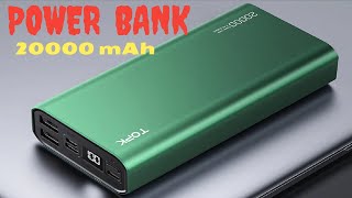 Качественный Power Bank TOPK I2006 на 20000 mAh с AliExpress