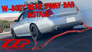 2006-2016 Impala W-Body ZZP Rear Sway Bar Install! ZZPerformance