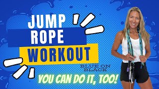 Jump Rope Workout (Blue on Black)