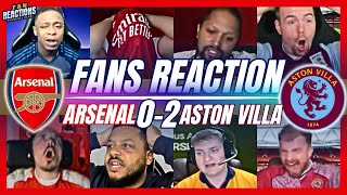 ARSENAL FANS FURIOUS REACTION TO ARSENAL 0-2 ASTON VILLA | PREMIER LEAGUE