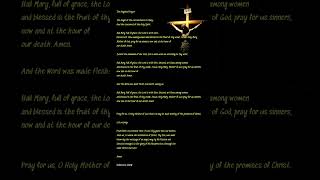 The Angelus Prayer