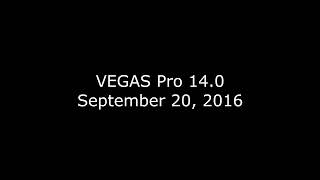 VEGAS Pro 14 0 Release Date