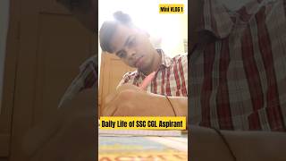 Morning Schedule of SSC CGL Aspirants ( Mini VLOG 1 ) 📚🎯💯 #motivation #civilserviceexam #study #ssc