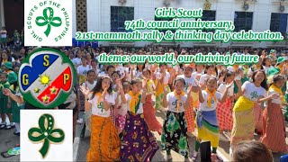 Girls Scout  Theme: “Our world, our thriving future “