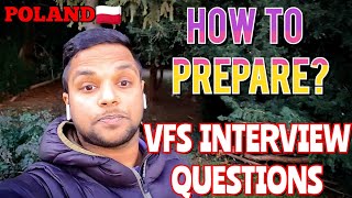 VFS INTERVIEW QUESTIONS FOR POLAND🇵🇱 || STUDENT EXPERIENCE ||  EUROPE || MUST WATCH ‼️ #europe