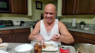 Rice Noodles tayo ngayon Eggfoo young and soup for Dinner