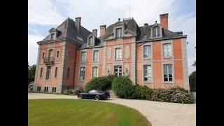 Nice short country drive to spectacular arrival at Chateau de Chantore. France POV in car Mazda RX-7