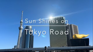 Sun Shines on Tokyo Road