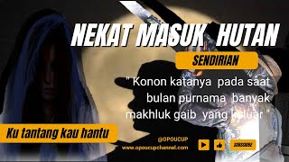 UJI NYALI MASUK HUTAN SENDIRIAN DI BULAN PURNAMA, KONON KATANYA BANYAK  MAKHLUK ASTRAL