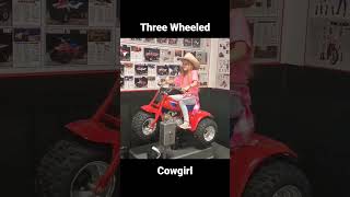 Three wheeled cowgirls rock!!  #honda #atv #country