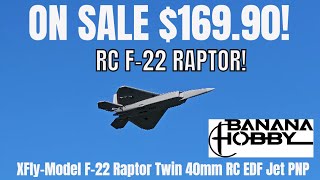 This Low-Cost RC JET F-22 Raptor ROCKS! X-fly F-22 Twin 40mm EDF JET