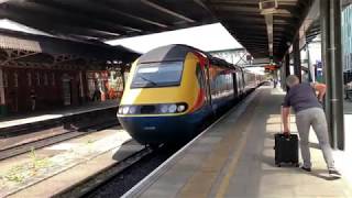 East Midlands Trains intercity 125 Power Cars 43046+ 43082 Depart Nottingham