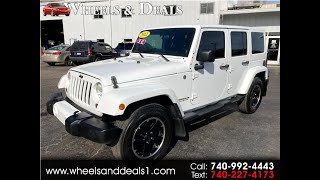 2012 Jeep Wrangler Sahara Unlimited 4X4 With a 3.6L V6 Engine