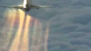 A ChemTrail Sprayer In Action