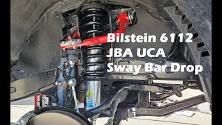 2021 Tacoma Front Lift - Bilstein 6112, JBA Upper Control Arm, Sway Bar Drop