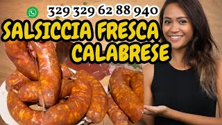 come fare la salsiccia - Ricetta Calabrese