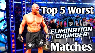 Top 5 Worst WWE Elimination Chamber matches.