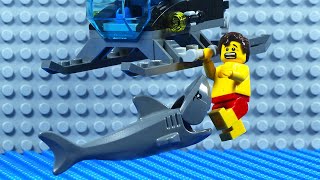 Lego City Shark Attack Helicopter Saves