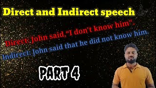 Direct and Indirect speech (part 4)