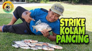 MEMANCING DI KOLAM IKAN AIR TAWAR STRIKE BIKIN PANAS