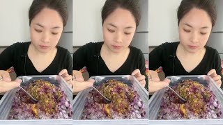 🧊❄️🥶Mukbang ice/shaved ice/passion fruit/ice Asmr/eating ice/sound crunchy