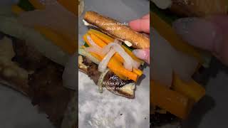 making steak tenderloin banh mi #vietnamese #food #minivlog #shorts