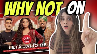 Reaction on Coke Studio Bharat | Leta Jaijo Re | Shashwat Sachdev, Sunidhi Chauhan, Chotu Khan