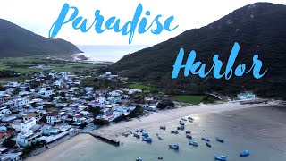 Paradise Harbor | Stunning 4K drone flight above seaside fishing village in Vietnam