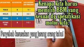 Kompresi dan BBM yang cocok untuk motor|Nilai oktan sangat berpengaruh terhadap performa mesin