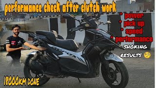 Performance check after clutch work |aerox155@palvishnuvlog