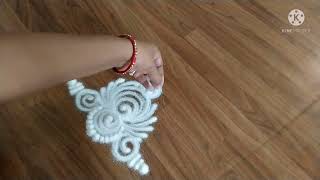 तुळशीपुढे काढण्यासाठी सोपी रांगोळी |Small Easy & Quick Rangoli Design |Sanskar Bharti Rangoli Design