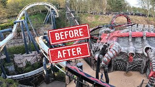 Nemesis vs Nemesis Reborn: Before & After - Alton Towers Resort