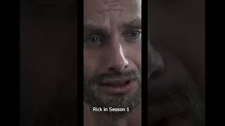 Rick in season 1 and 5 #shorts #tv #fyp #thewalkingdead #rickgrimes