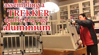 “TREKKER” DOUBLE DOG CAGE ALUMINIUM