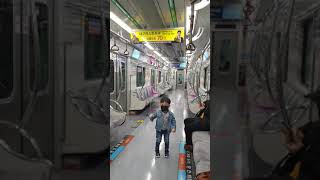 KERETA BAWAH TANAH (SUBWAY) KOREA 🇰🇷 GERBONG NYA SEPI GAK ADA ORANG‼️