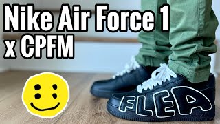 Nike Air Force 1 x CPFM “Black White” Review & On Feet