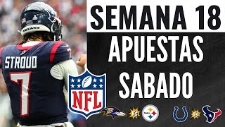 Las Mejores Apuestas del SABADO Semana 18 de la NFL | Hándicaps, Puntos y Ganadores