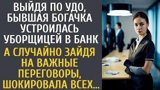 Выйдя по УДО, бывшая богачка устроилась уборщицей в банк… А случайно зайдя на переговоры, шокир